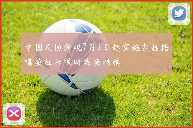 中国足协新规7月1日起实施包括捂嘴染红和限时离场措施